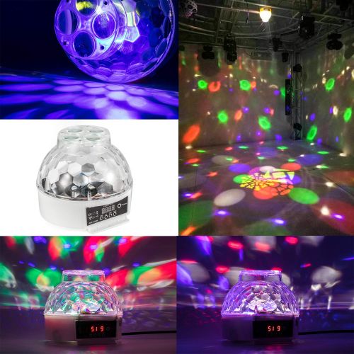  MFL. MFL ES-83 Flower Magic Ball Light with Gobos,DMX Strobe Light 8 Color LED Stage Light for DJ, Party, Pub, Bar