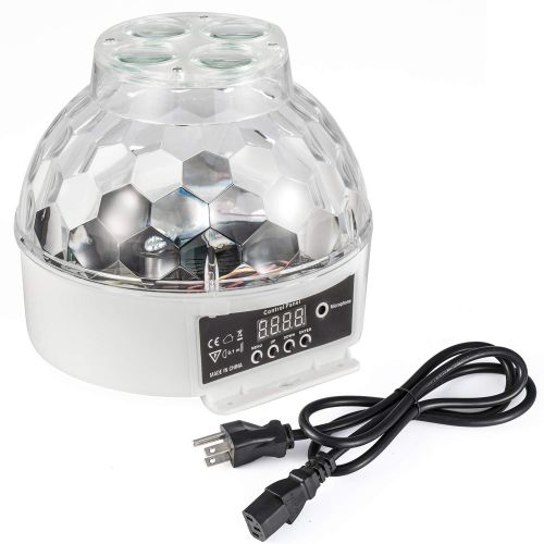  MFL. MFL ES-83 Flower Magic Ball Light with Gobos,DMX Strobe Light 8 Color LED Stage Light for DJ, Party, Pub, Bar