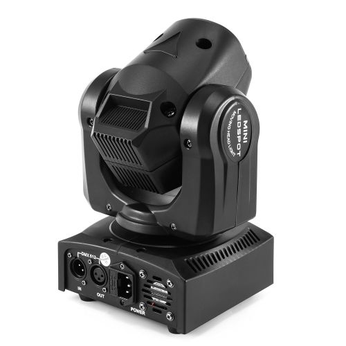  MFL. MFL Moving Head Light with LED Ring, DMX 512, Sound Activated Stage Lighting for DJ, Disco, Nightclub, Bar, 50W