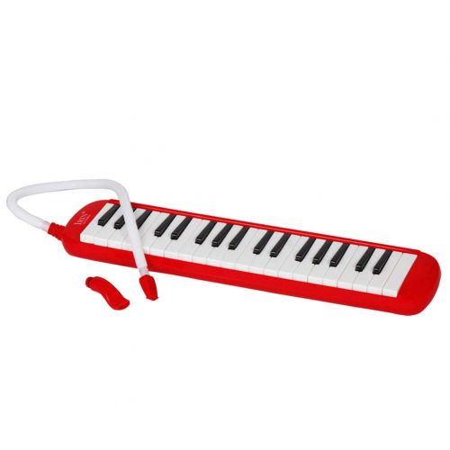  MG.QING Melodicas 37-Key Piano Keyboard Wind Instrument Red