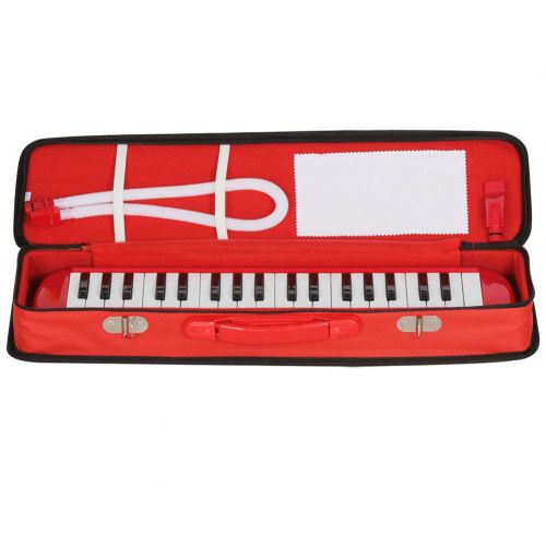  MG.QING Melodicas 37-Key Piano Keyboard Wind Instrument Red