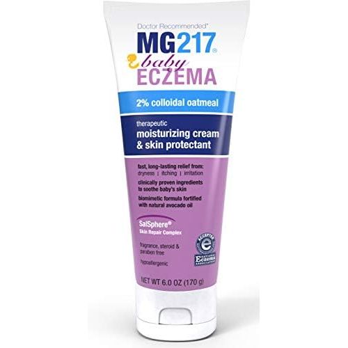  MG217 Baby Eczema Cream With 2% Colloidal Oatmeal, for eczema, rash, & dermatitis - 6 Oz Tube