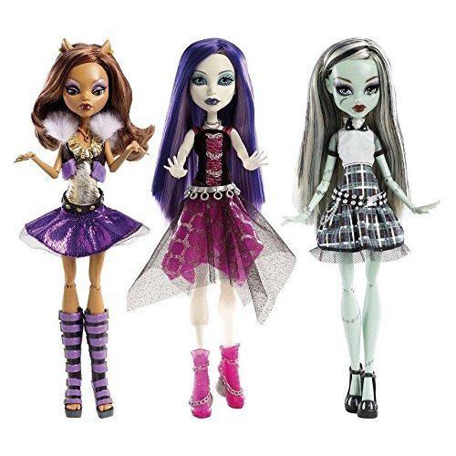  MGA Entertainment Monster High Ghouls Alive! Its Alive Complete Set of 3 - Clawdeen Wolf, Frankie Stein & Spectra Vondergeist