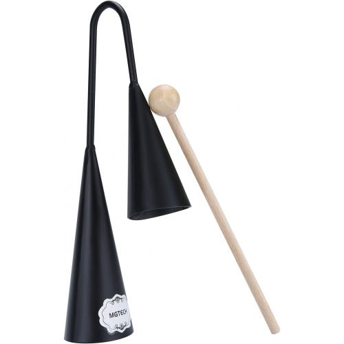  [아마존베스트]MGTECH Agogo Bell, Two Tone, Traditional SambaPercussion Instrument with Wooden Stick