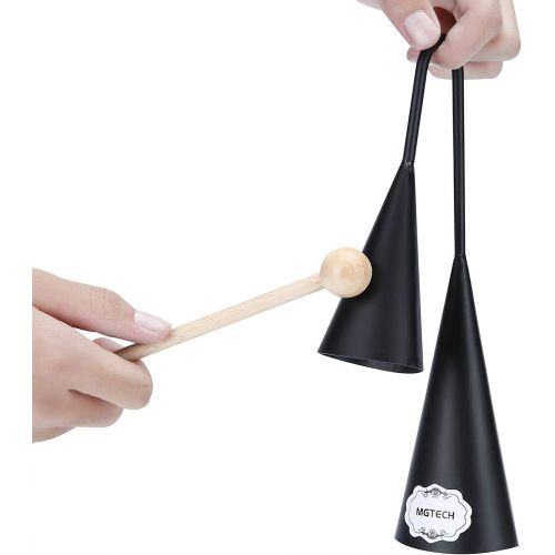  [아마존베스트]MGTECH Agogo Bell, Two Tone, Traditional SambaPercussion Instrument with Wooden Stick