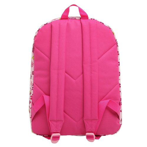  MGgear Pink/Purple Spring Flowers Pattern Daypack Backpack/School Bag