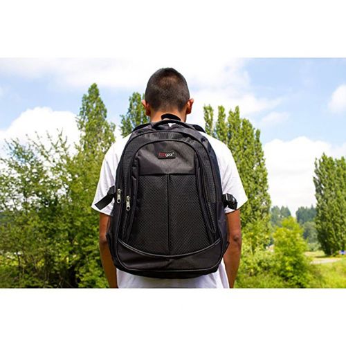  MGgear 19 Inch Black Multi Purpose School Book Bag/Travel Carry On Backpack Bag