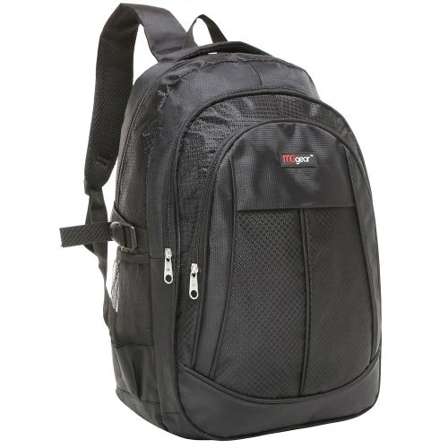  MGgear 19 Inch Black Multi Purpose School Book Bag/Travel Carry On Backpack Bag