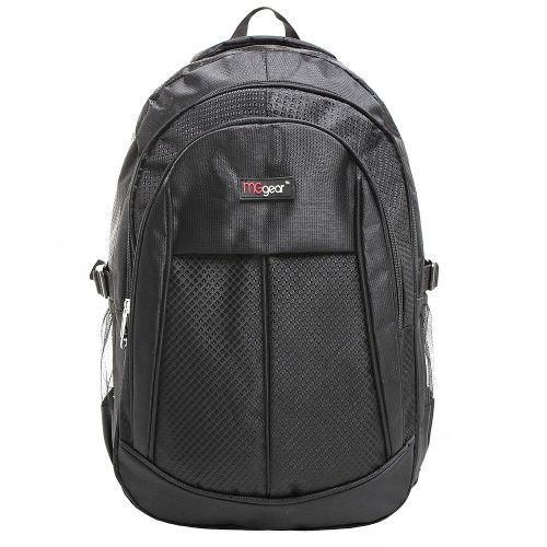  MGgear 19 Inch Black Multi Purpose School Book Bag/Travel Carry On Backpack Bag