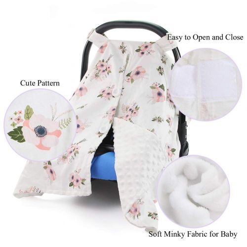  MHJY Carseat Canopy Cover Nursing Cover Breathable Baby Car Cotton Canopy | Infant Car Seat Canopy Nursing Scarf Carseat Cover Boy Girl Baby Shower Gift for Breastfeeding Moms