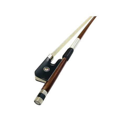  MI&VI Classic Pernambuco Cello Bow 4/4 (Full Size) With FREE Rosin for Bow Hairs and Ebony Frog - Well Balanced - Light Weight - Real Mongolian Horse Hair (Cello 4/4)
