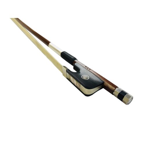  MI&VI Classic Pernambuco Cello Bow 4/4 (Full Size) With FREE Rosin for Bow Hairs and Ebony Frog - Well Balanced - Light Weight - Real Mongolian Horse Hair (Cello 4/4)