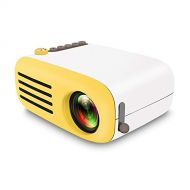 MIAO@LONG Mini Projector Support HDMI Smartphone PC with Big Display LED Full HD Video Projector for Home Theater Entertainment Party and Games Yellow