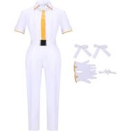 할로윈 용품MIAOCOS Azazel Cosplay Helltaker Curious Angel Costume White Shirt Pants Gloves Uniform Halloween Outfit