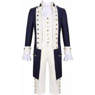 MIAOCOS Opera Alexander Hamilton Men Costume Vintage Tailcoat Formal Uniform Adult Costume Victorian Colonial Frock Mens Coat