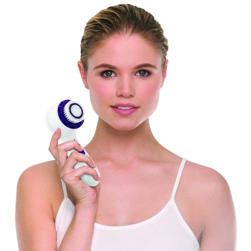  Michael Todd Soniclear Petite Antimicrobial Facial Cleansing Brush System, 3-Speed Sonic Powered Exfoliating Face Brush