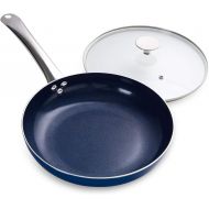 MICHELANGELO 8 Inch Frying Pan Nonstick, Small Frying Pan with Lid, Omelet Pan Nonstick with Ceramic Coating, Nonstick Pan with Lid, Ceramic Frying Pan with Glass Lid, Non Stick Fr