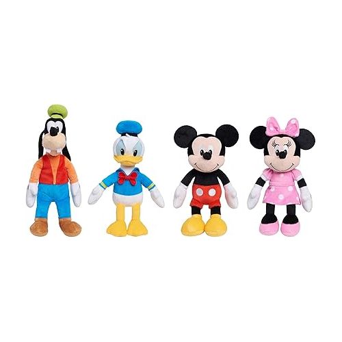  Disney Junior Mickey Mouse Small Plushie Goofy Stuffed Animal, Officially Licensed Kids Toys for Ages 2 Up by Just Play