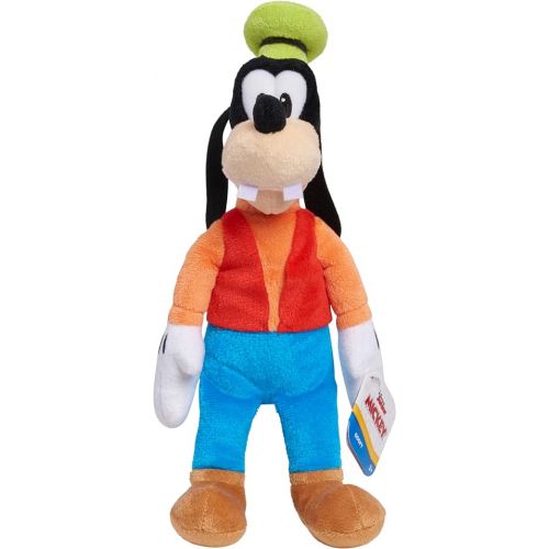  Disney Junior Mickey Mouse Small Plushie Goofy Stuffed Animal, Officially Licensed Kids Toys for Ages 2 Up by Just Play