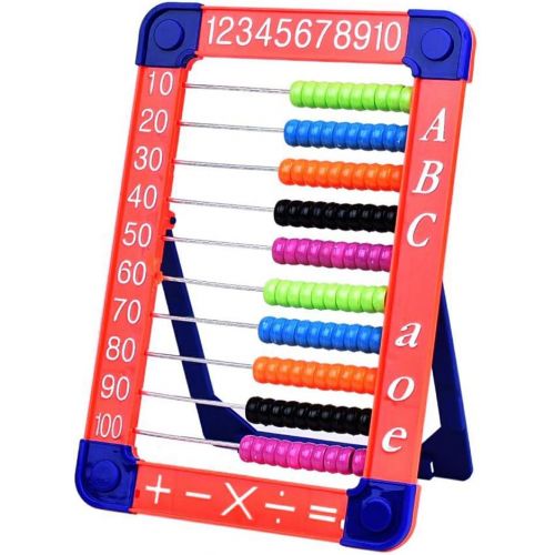  MICKYU Abacus Math Toy Classic Educational Counting Toys for Kids with 100 Beads