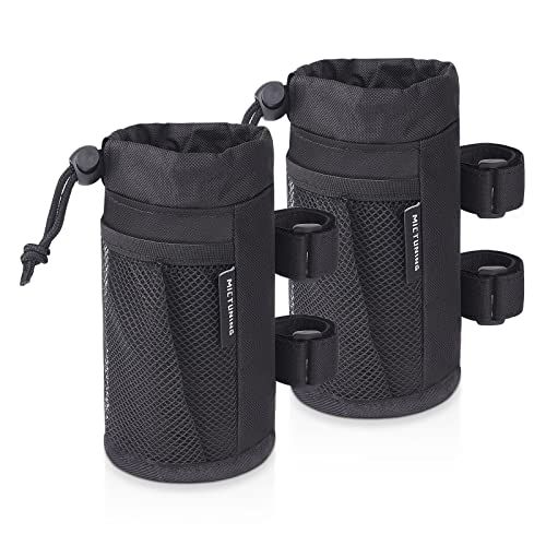  MICTUNING Bike Cup Holder, Water Bottle Holder for UTV Bike Walker Scooter Stroller Golf Cart Wheelchair, Multi-Function Roll Bar Cup Holder with Adjustable Straps