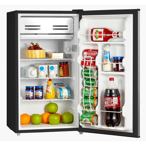  MIDEA Midea WHS-121LSS1 Compact Single Reversible Door Refrigerator and Freezer, 3.3 Cubic Feet, Stainless Steel