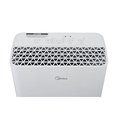  MIDEA 4-Speed Box 3-in-1 Compound HEPA Filter, Ionic Function, and Timer-Captures Allergens, Smoke, Odors, Mold, Dust, Germs, Pets Air Purifier