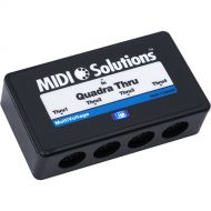 MIDI Solutions MultiVoltage Quadra Thru 1x4 Active MIDI Thru Box (Desktop)