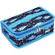 MIER Portable Thermal Insulated Cooler Bag Mini Lunch Bag for Kids, Blue Shark