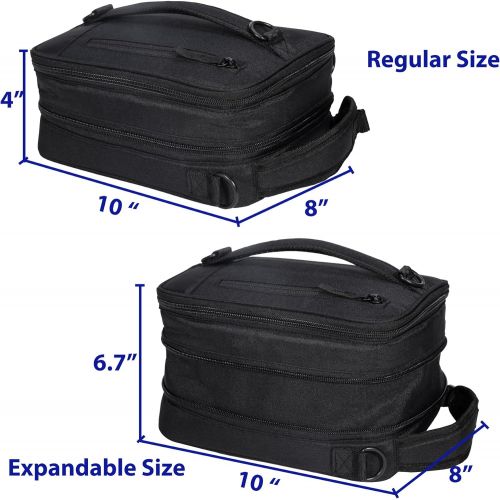  [아마존베스트]MIER Insulated Lunch Box Bag Expandable Lunch Pack for Men, Women, Black