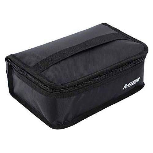  [아마존베스트]MIER Portable Thermal Insulated Cooler Bag Mini Lunch Bag for Kids, Black