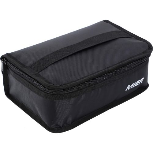  [아마존베스트]MIER Portable Thermal Insulated Cooler Bag Mini Lunch Bag for Kids, Black