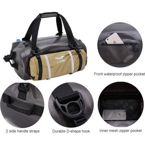  MIER Waterproof Dry Duffel Bag Airtight TPU Dry Bag for Motorcycle, Kayaking, Rafting, Skiing, Travel, Hiking, Camping