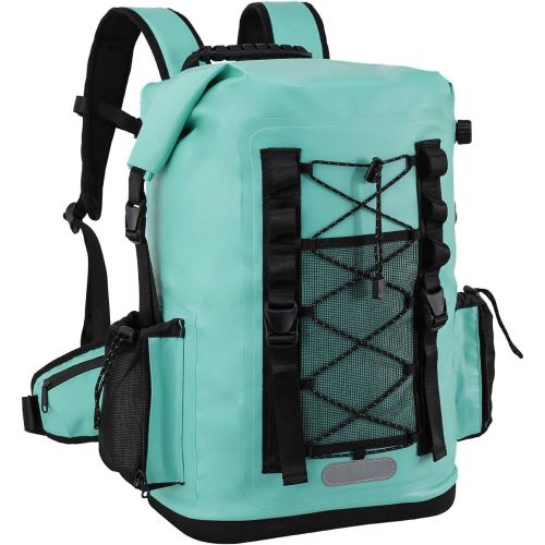  MIER 100% Waterproof Insulated Backpack Roll Top Soft Cooler Bag Hiking Beach Fishing Kayaking,30L/50L