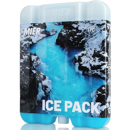  MIER Ice Packs for Lunch Bags Cooler Ice Block Reusable Blue Freezer Pack Icepack for Lunch Box Coolers, Long Lasting