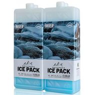 MIER Ice Packs for Lunch Bags Long Lasting Freezer Pack Reusable Cool Icepack for Lunch Box Bag Cooler Backpack Cold for Kids Adults School Work Beach Picnic Camping Travel