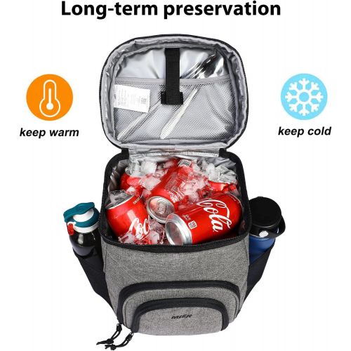  MIER Small Cooler Backpack Insulated Leakproof Lunch Box Backpack for Men Women to Beach, Picnic, Travel, Hiking, Camping, Work, 20 Cans