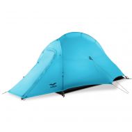 MIER Lightweight 1-Person Tent Easy Setup Outdoor Backpacking Tent, Footprint Included, Waterproof, 3 Season & 4 Season