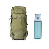 MIER Ozark Trail Himont 50L Multi-Day Backpack in Seat Turtle/Olive Drab Bundle with Contigo Jackson Water Bottle, 24 oz. in Greyed Jade