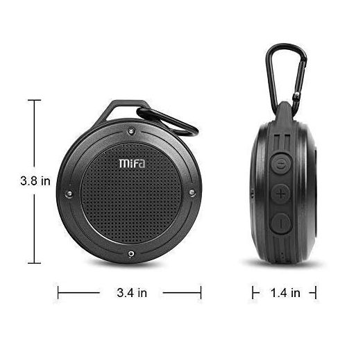  Bluetooth Speaker, MIFA F10 Portable Speaker with Enhanced 3D Stereo Bass Sound, IP56 Dustproof Waterproof, 10-Hour Playtime, Built-in Mic, Micro SD Card Slot, USB Audio Input: Hom