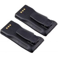 MIFXIN 2PCS 7.2V 1600mAh Ni-MH NNTN4496 Battery for MOTOROLA Portable Two-Way Radio NNTN4496AR NNTN4851A CP200 EP450