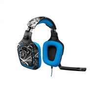 MightySkins Skin Compatible with Logitech G430 Gaming Headset - Black Flourish Protective, Durable, and Unique Vinyl Decal wrap Cover Easy to Apply, Remove, and Change Styles Made