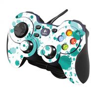MightySkins Skin Compatible with Logitech Gamepad F310 - Teal Splatter Protective, Durable, and Unique Vinyl Decal wrap Cover Easy to Apply, Remove, and Change Styles Made in The U