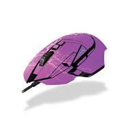 MightySkins Skin Compatible with Logitech G502 Proteus Spectrum Gaming Mouse - Purple Lightning Protective, Durable, and Unique wrap Cover Easy to Apply, Remove Made in The USA