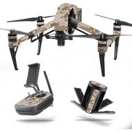 MightySkins Skin Compatible with DJI Inspire 2 - Desert Camo Protective, Durable, and Unique Vinyl Decal wrap Cover Easy to Apply, Remove, and Change Styles Made in The USA