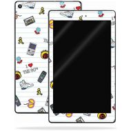 MightySkins Skin Compatible with Amazon Kindle Fire HD 10 (2017) - Love The 90s | Protective, Durable, and Unique Vinyl Decal wrap Cover | Easy to Apply, Remove, and Change Styles