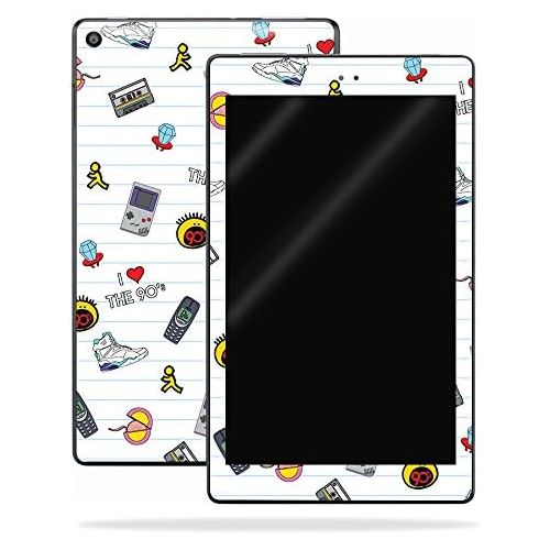  MightySkins Skin Compatible with Amazon Kindle Fire HD 10 (2017) - Love The 90s | Protective, Durable, and Unique Vinyl Decal wrap Cover | Easy to Apply, Remove, and Change Styles