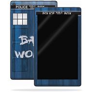 MightySkins Skin Compatible with Amazon Kindle Fire HD 8 (2017) - Time Lord Box | Protective, Durable, and Unique Vinyl Decal wrap Cover | Easy to Apply, Remove, and Change Styles