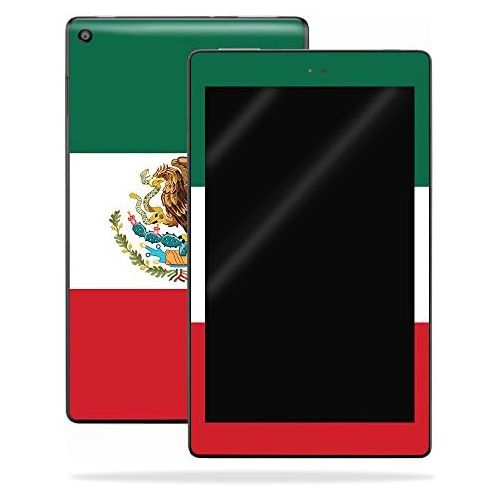  MightySkins Skin Compatible with Amazon Kindle Fire HD 8 (2017) - Mexican Flag | Protective, Durable, and Unique Vinyl Decal wrap Cover | Easy to Apply, Remove, and Change Styles |