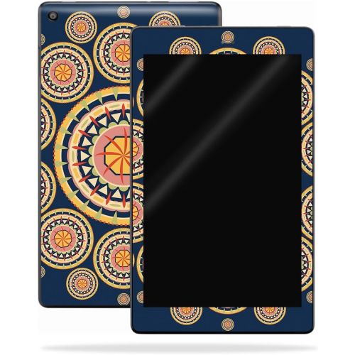  MightySkins Skin Compatible with Amazon Kindle Fire HD 8 (2017) - Summer Mandala | Protective, Durable, and Unique Vinyl Decal wrap Cover | Easy to Apply, Remove, and Change Styles